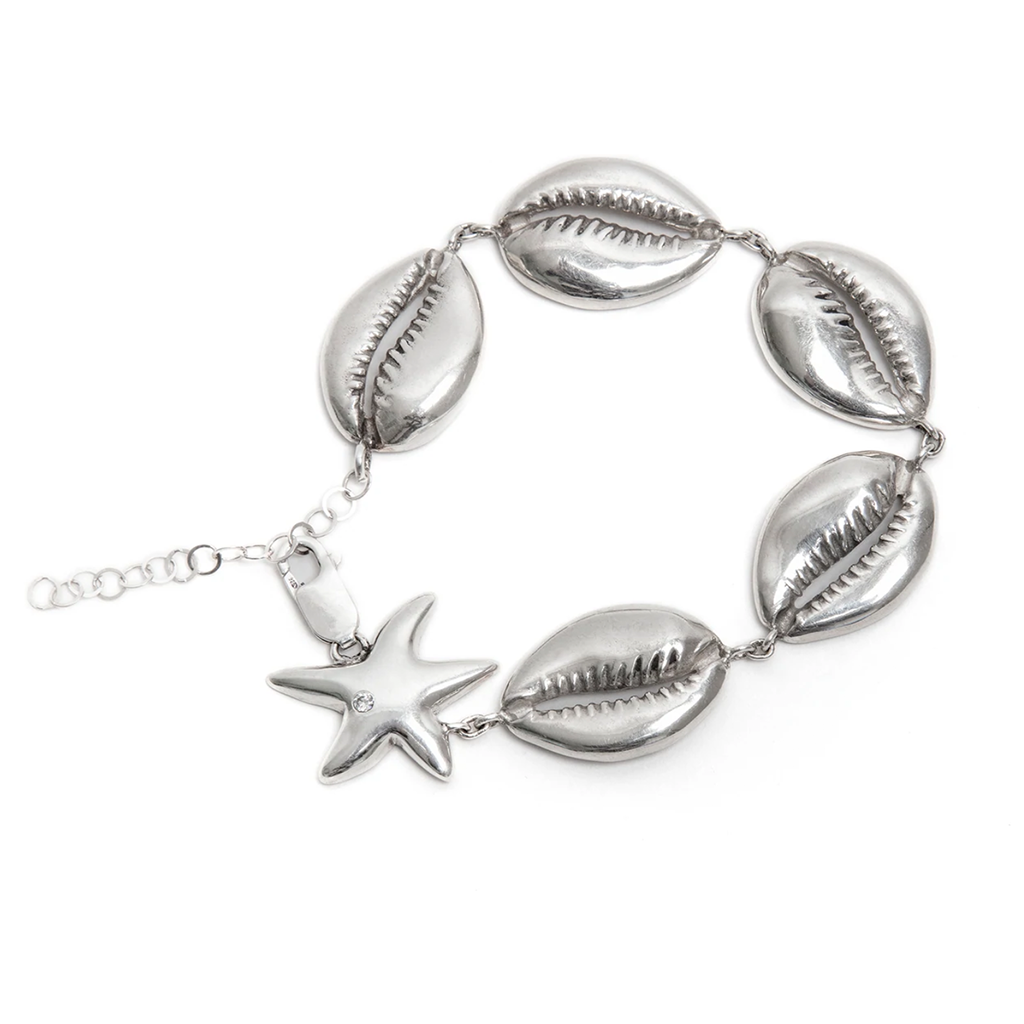 Pulsera Conchitas Ipanema con Estrella Plata